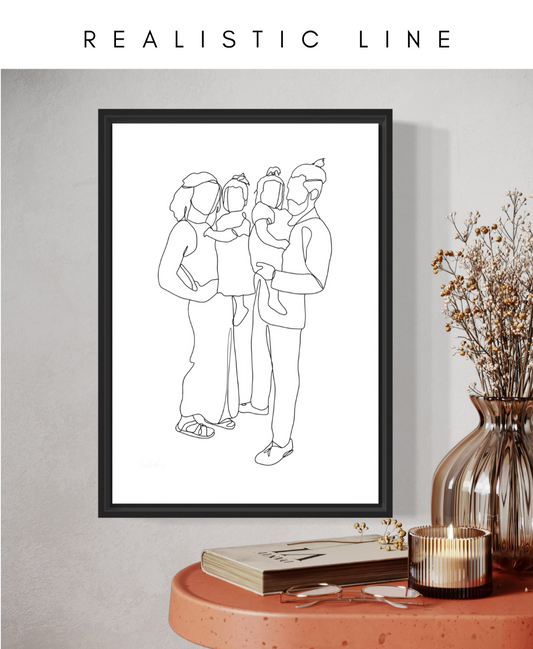 Bespoke Family Line Illustrations