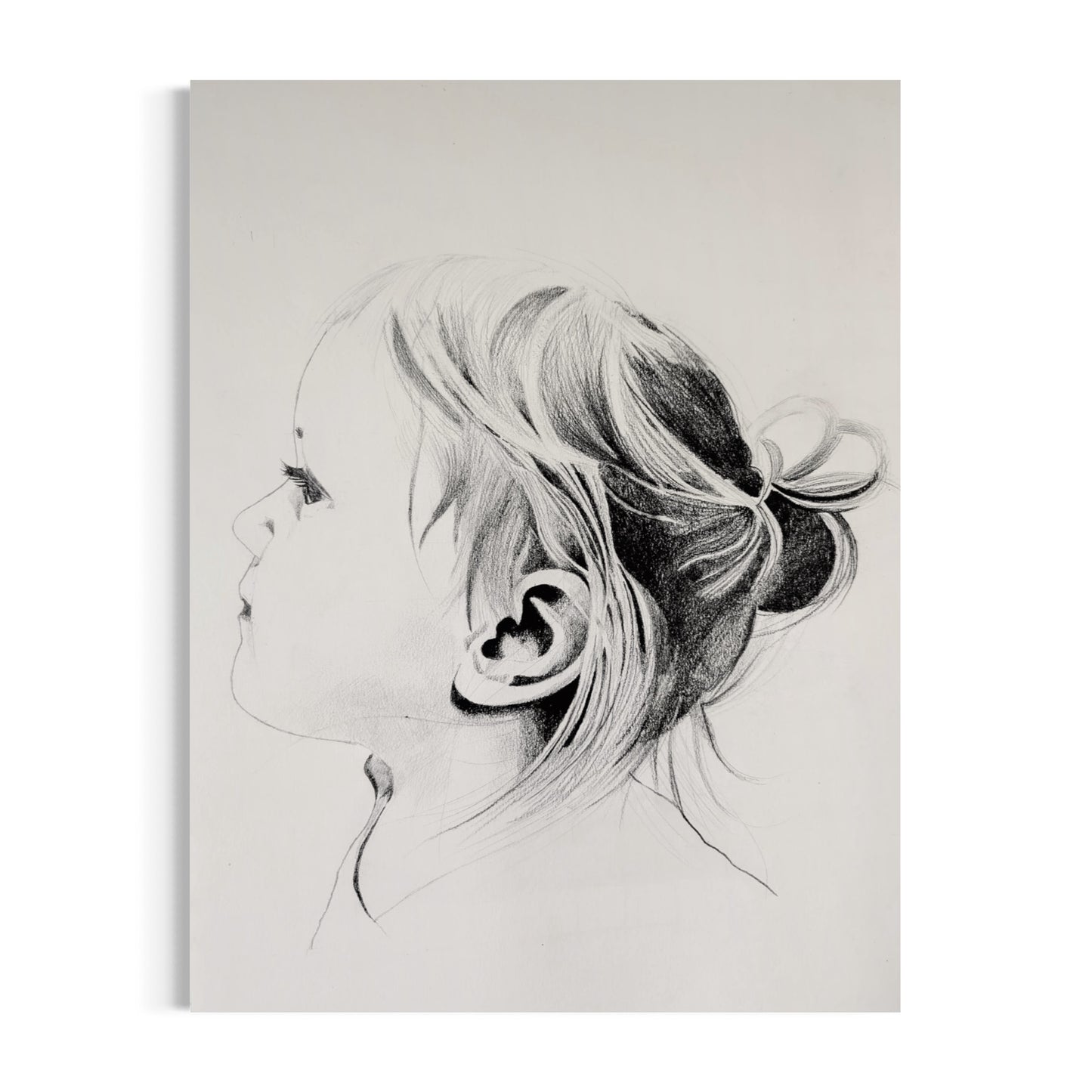 Children's Side Profile Illustration