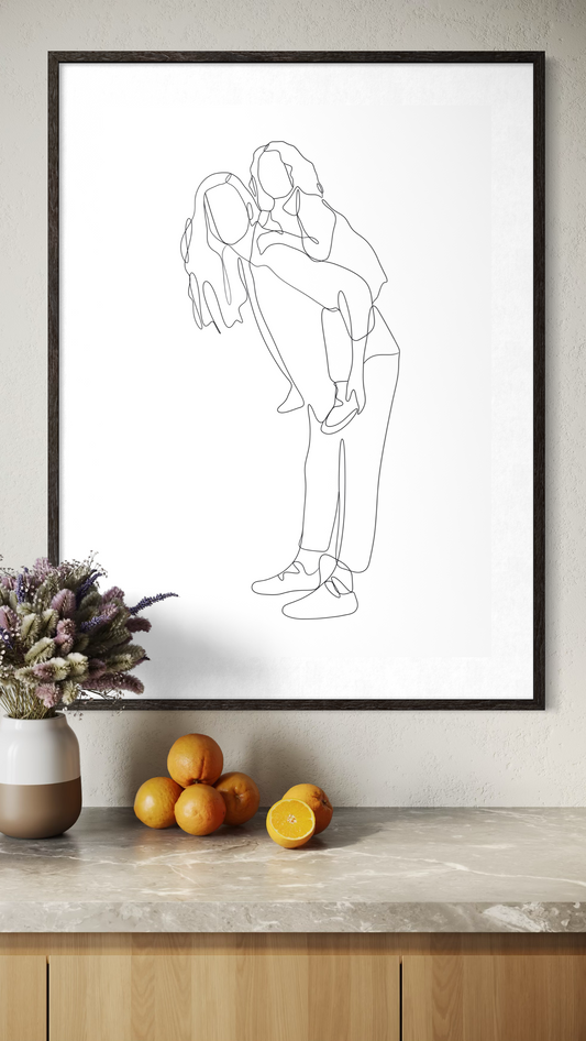 Bespoke Family Line Illustrations
