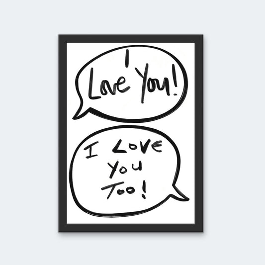 LOVE -Slogan Art Print