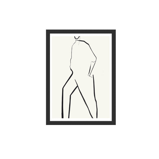 CASUAL WALK - Line Drawing Fashion Illustration