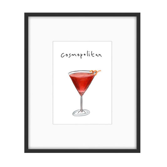 COSMOPOLITAN - Line Cocktail Drawing