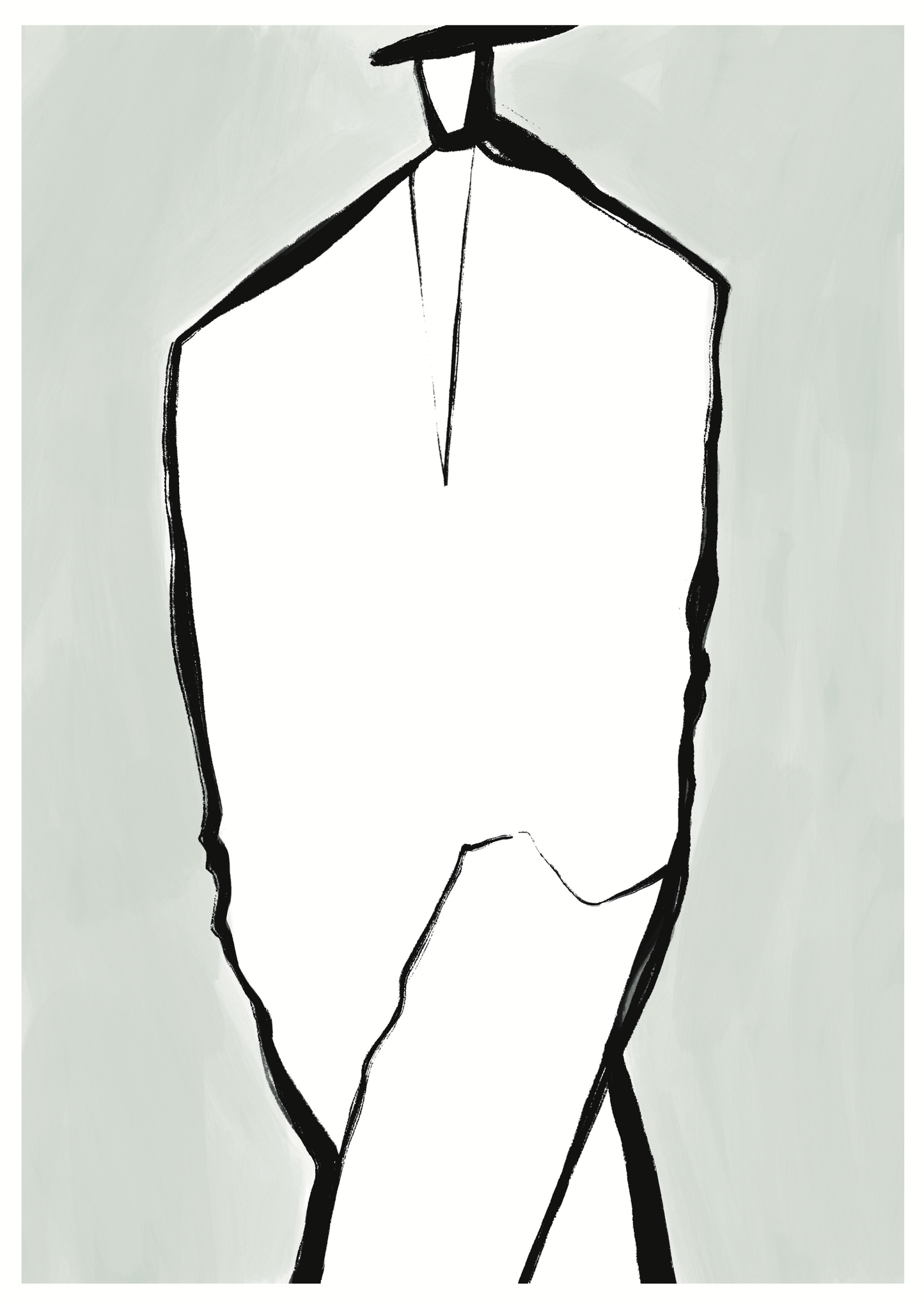 SUIT #1 - Line Fashion Illustration