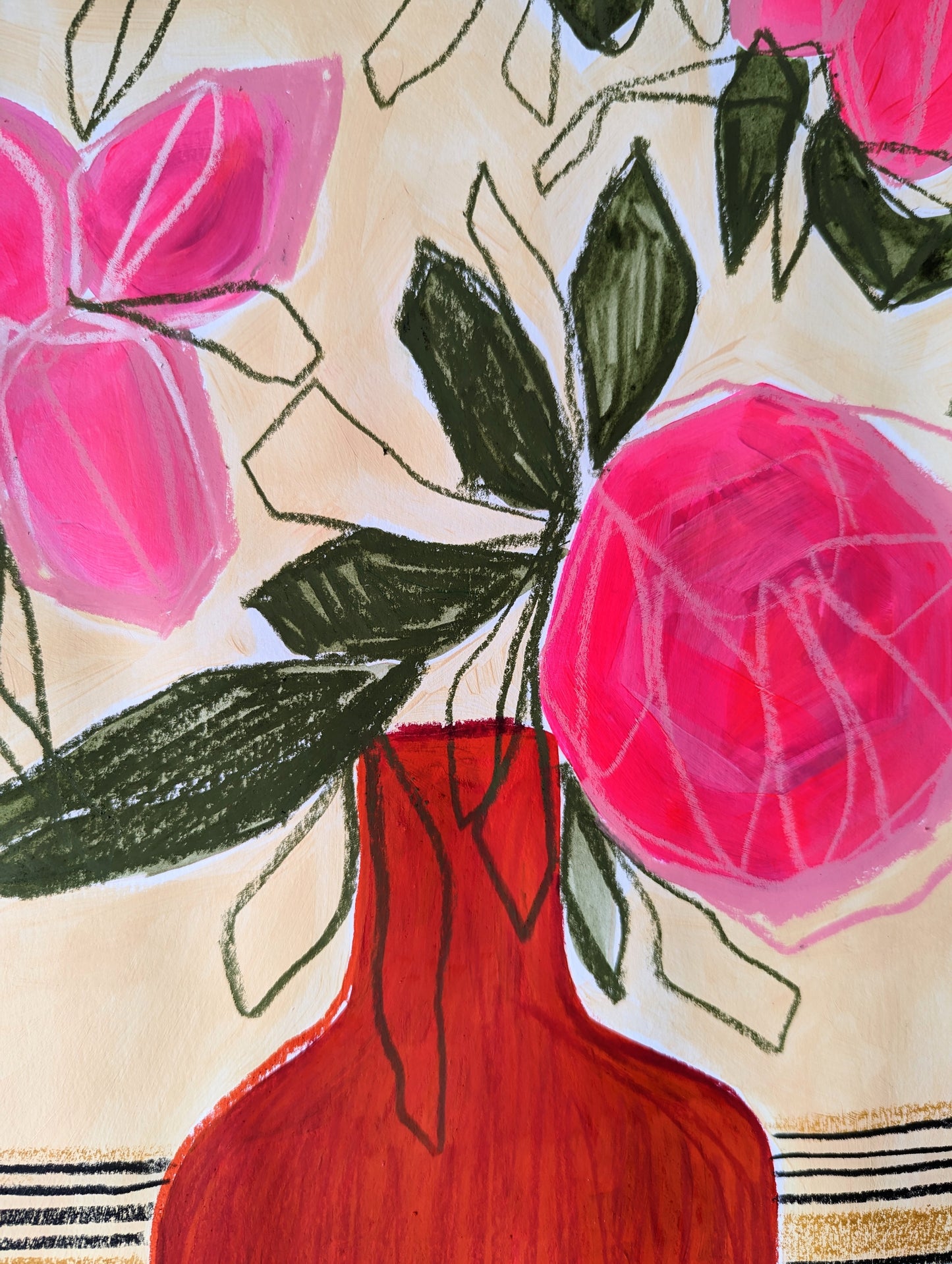 Red Vase