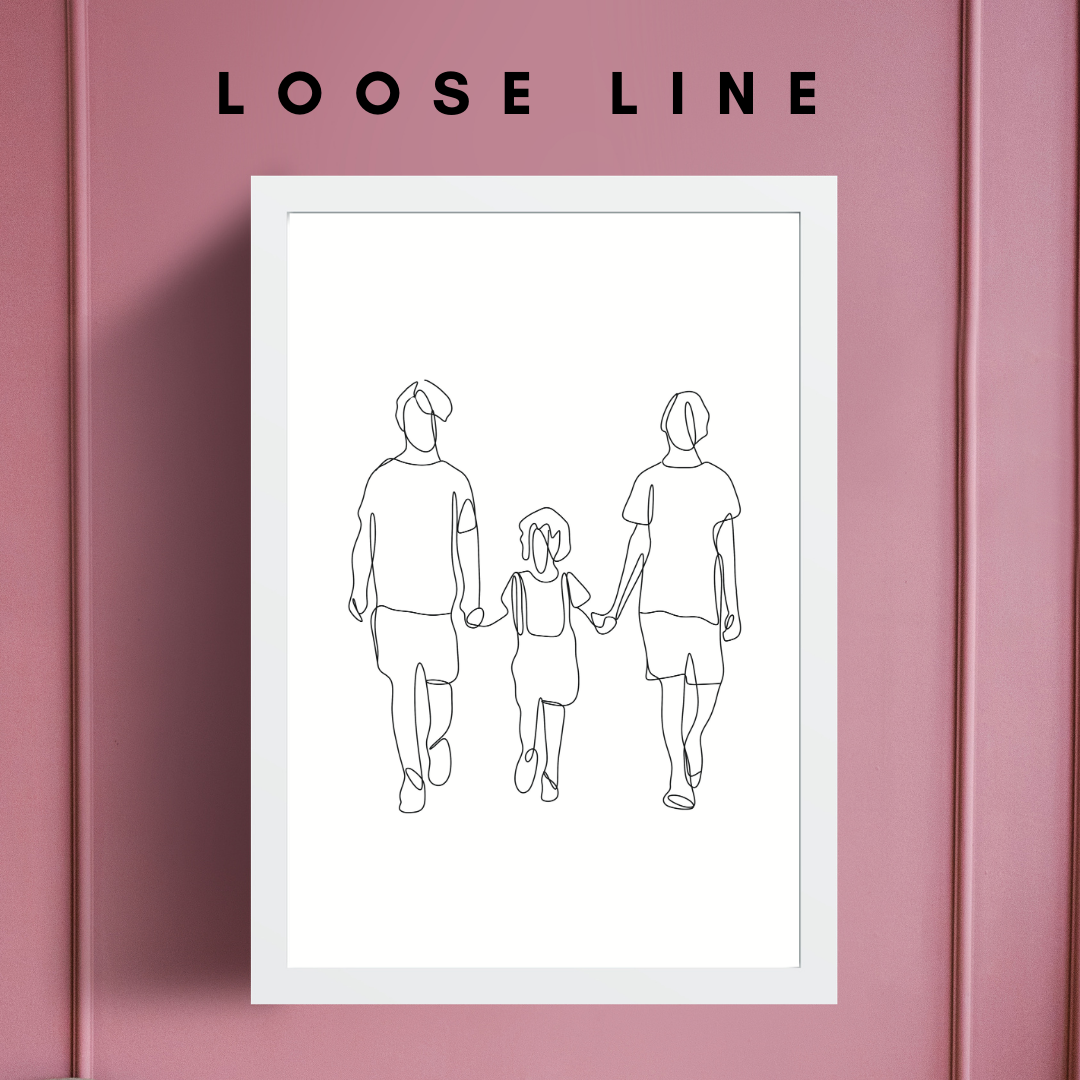 Bespoke Family Line Illustrations