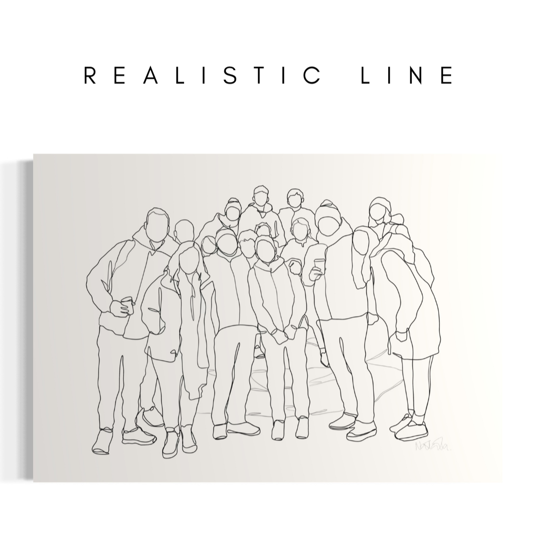 Bespoke Family Line Illustrations