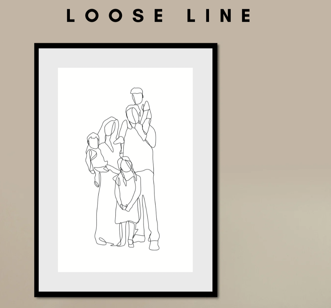 Bespoke Family Line Illustrations
