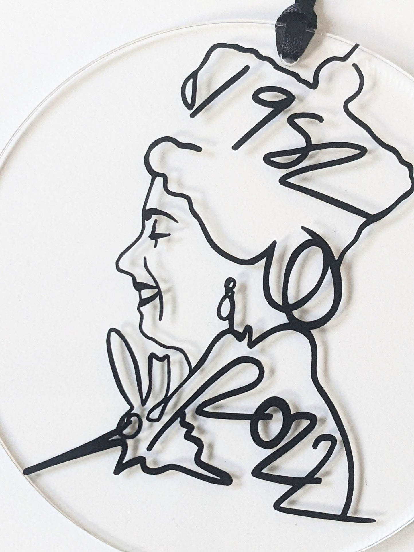 The Queen's Platinum Jubilee Acrylic Disc Hanging